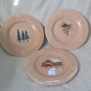 Ceramic Holiday Salad Plates by Home